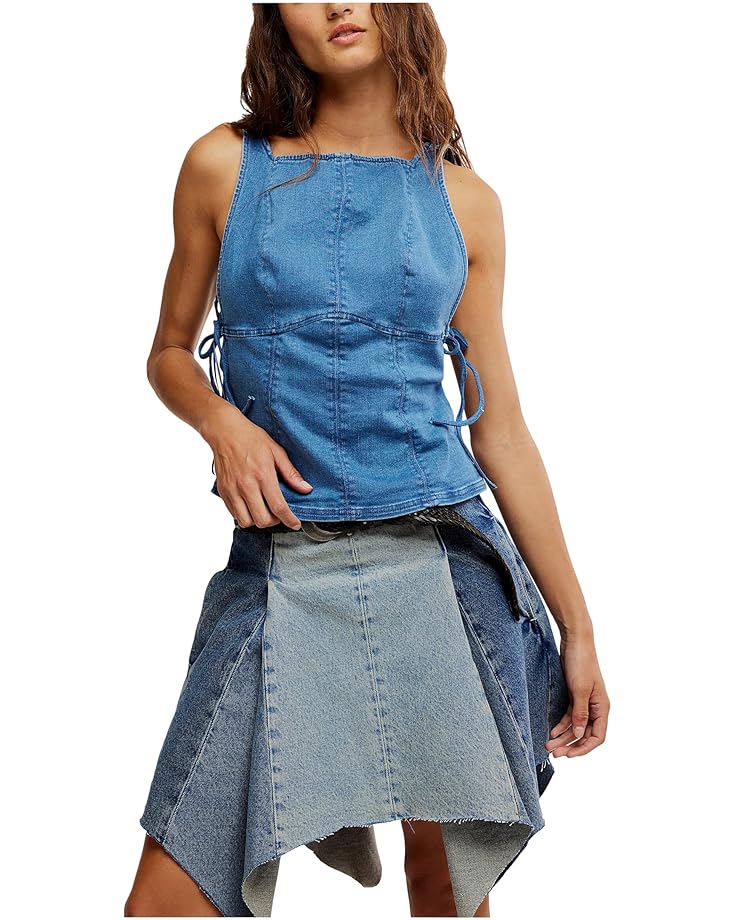 

Женский топ Free People Not My Fault, Denim Baby Blue Wash