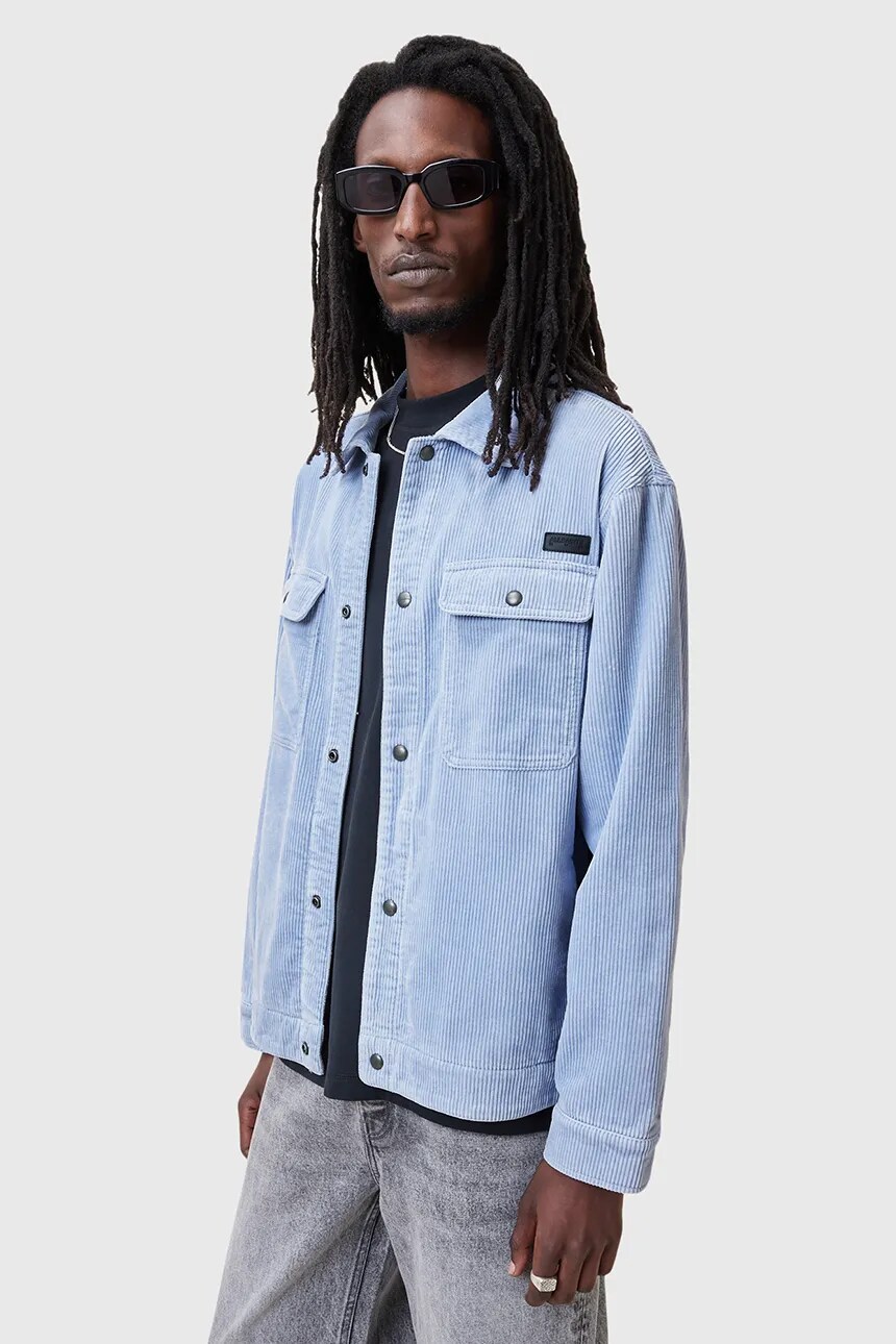 

Вельветовая рубашка AllSaints CASTLEFORD, синий