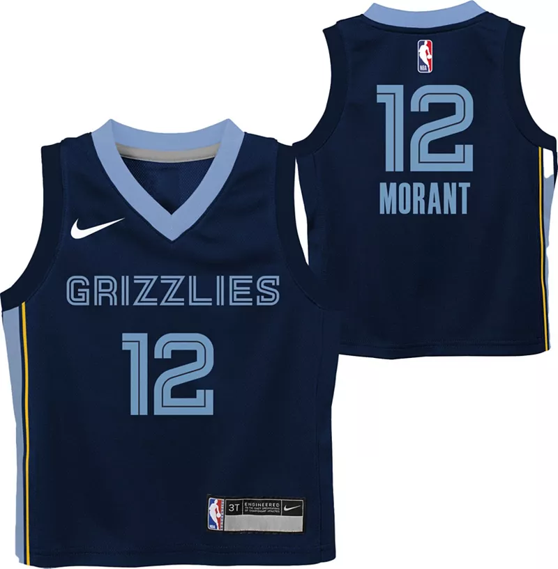

Темно-синяя майка Nike Little Kids Memphis Grizzlies Ja Morant #12