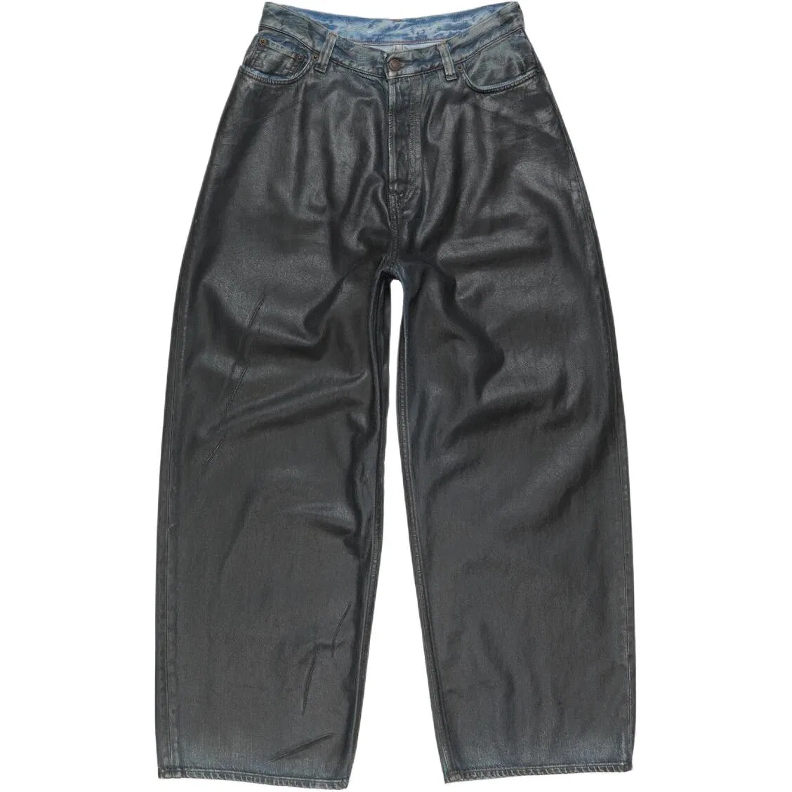Брюки с патчем логотипа Acne Studios, Charcoal Gray