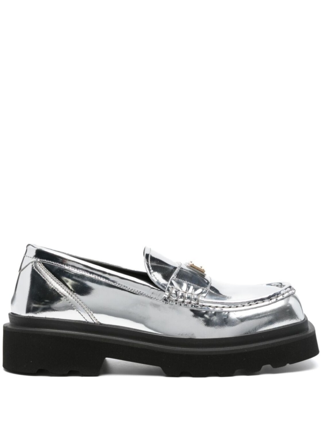 

Dolce & Gabbana броги с логотипом, серебристый