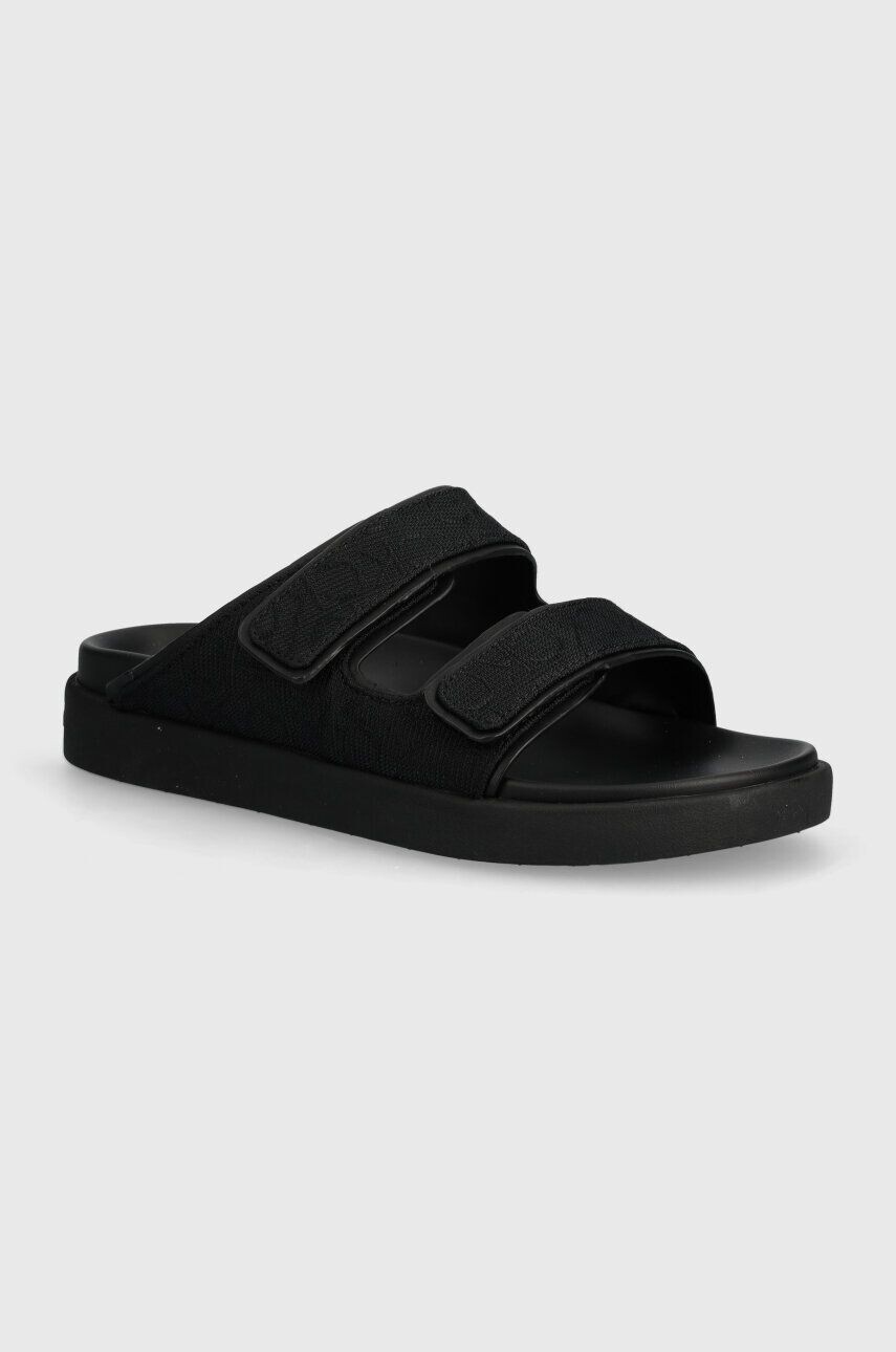 

Шлепанцы Calvin Klein FLAT ADJ SLIDE MONOCQ, черный
