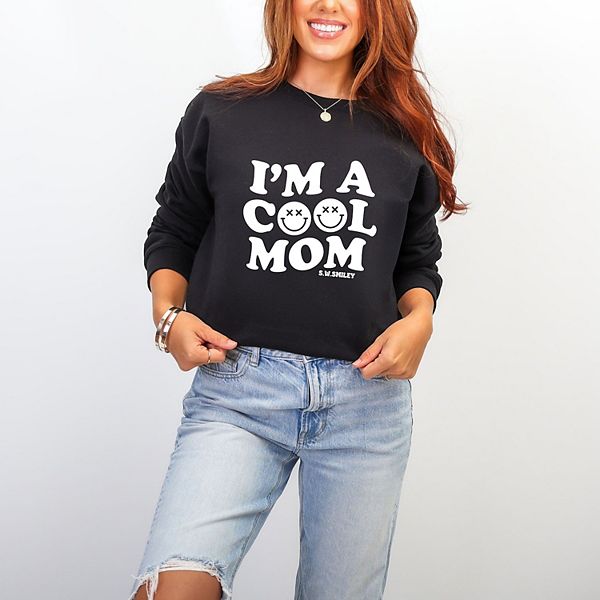 

SWSmiley i'm a cool mom smiley face - женский свитшот с принтом Simply Sage Market, Midnight, Зеленый, SWSmiley i'm a cool mom smiley face - женский свитшот с принтом Simply Sage Market, Midnight