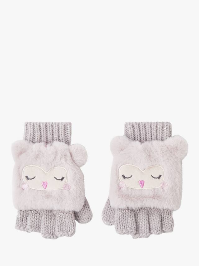 

Детские перчатки с совой Fluffy Angels by Accessorize, Natural
