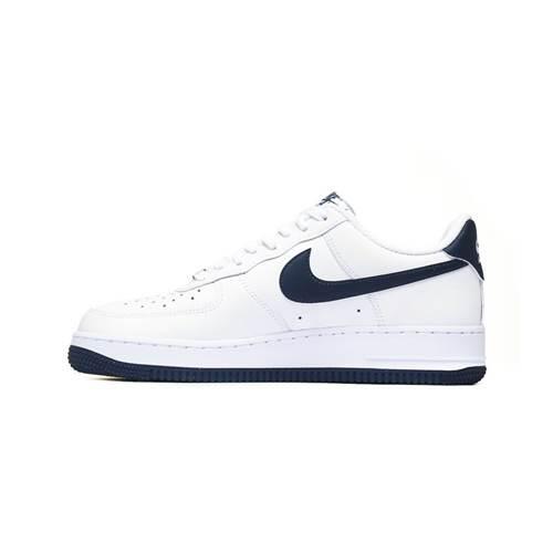 Баскетбольные кроссовки мужские Nike Air Force 1 07 белые — фото 3