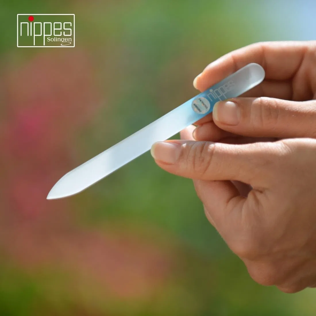 Стеклянная пилка для ногтей Nippes, 14 см, желтая Nippes Solingen — фото 4