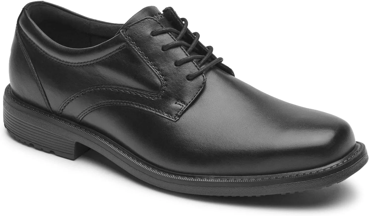 Мужские оксфорды Rockport Style Leader 2 с гладкими носками, черный — фото 2