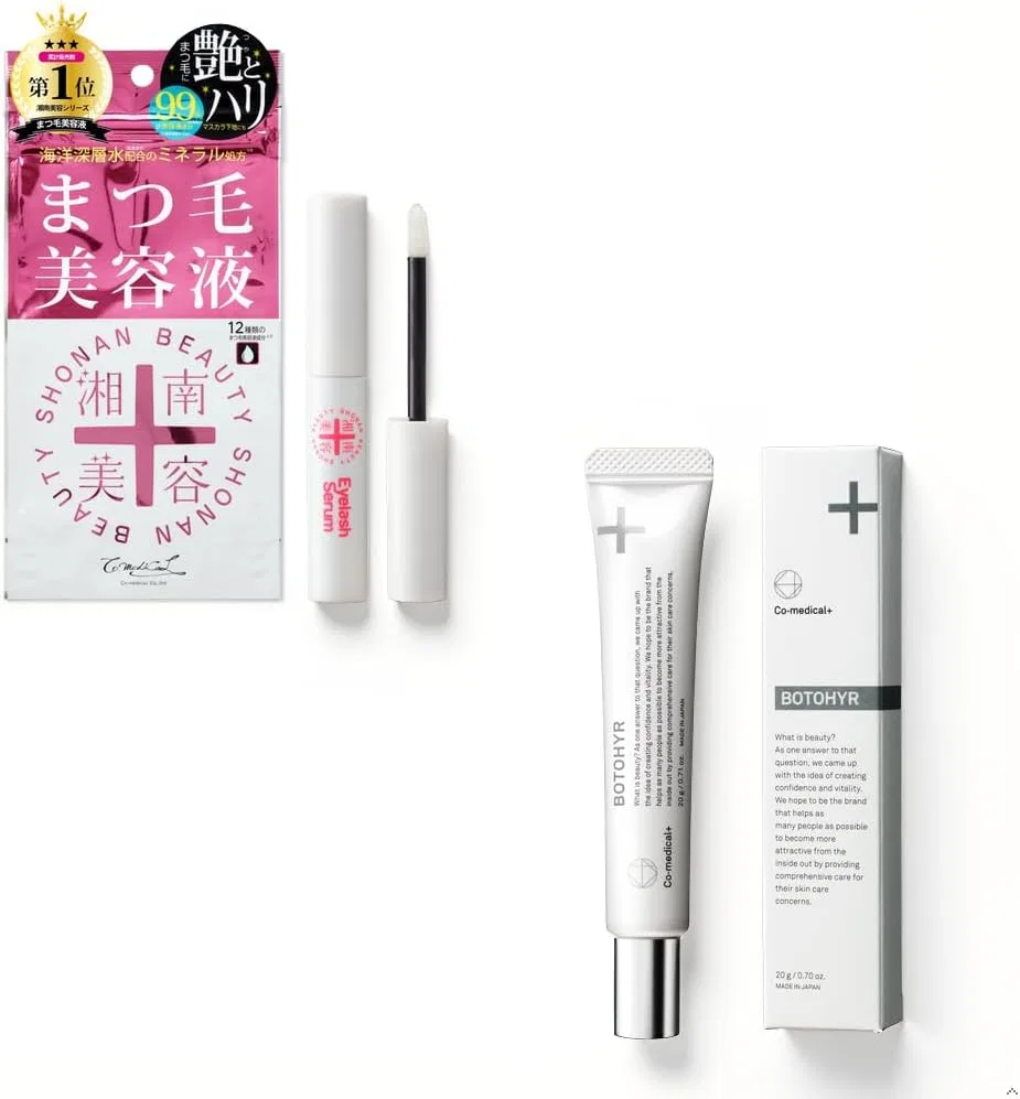 Набор сыворотка для ресниц и крем для глаз Shonan Beauty Eyelash Serum and Bottle Heal Set