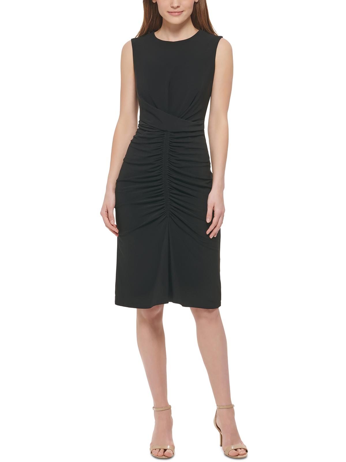 

Женское облегающее короткое платье-футляр Vince Camuto, черный