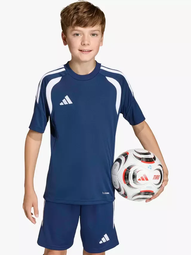 Детская футболка Tiro26 League, команда, темно-синий/белый adidas