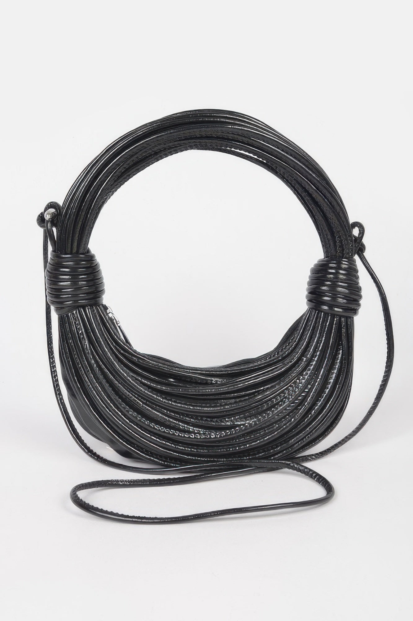 

Сумка-хобо из искусственной кожи и веревки FASHNZFAB, черный