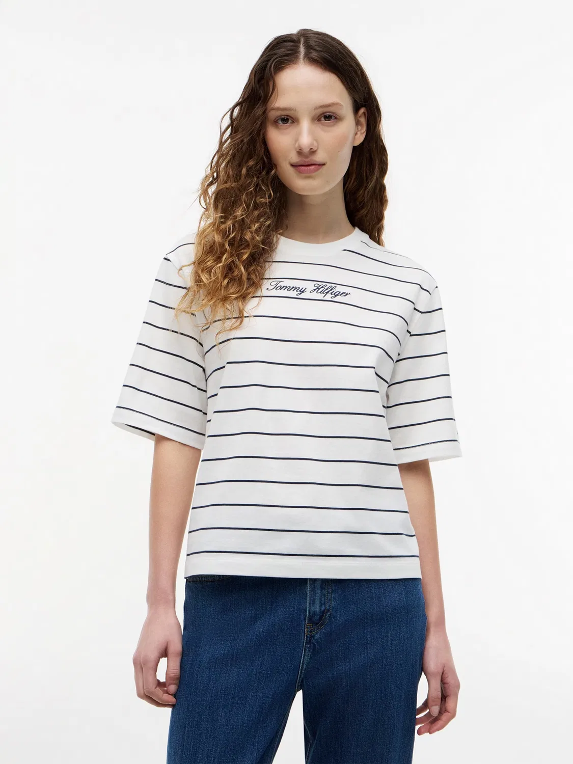 Футболка Tommy Hilfiger, Ecru — фото 3