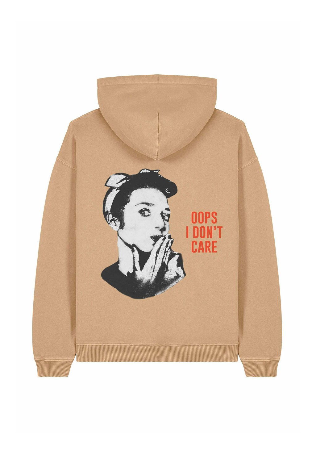 

Толстовка OOPS I DONT CARE UNISEX VINTAGE - Hoodie Mira Paris, бежевый
