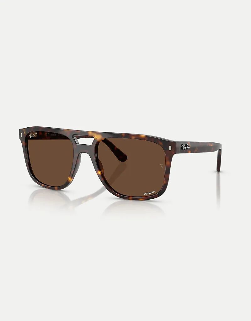 

Солнцезащитные очки Ray-Ban Rb2213ch Chromance Square с поляризованными линзами коричневого цвета в цвете «гавана»