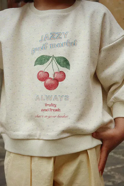 Свитшот детский Loupy Lou Konges Sløjd, белый