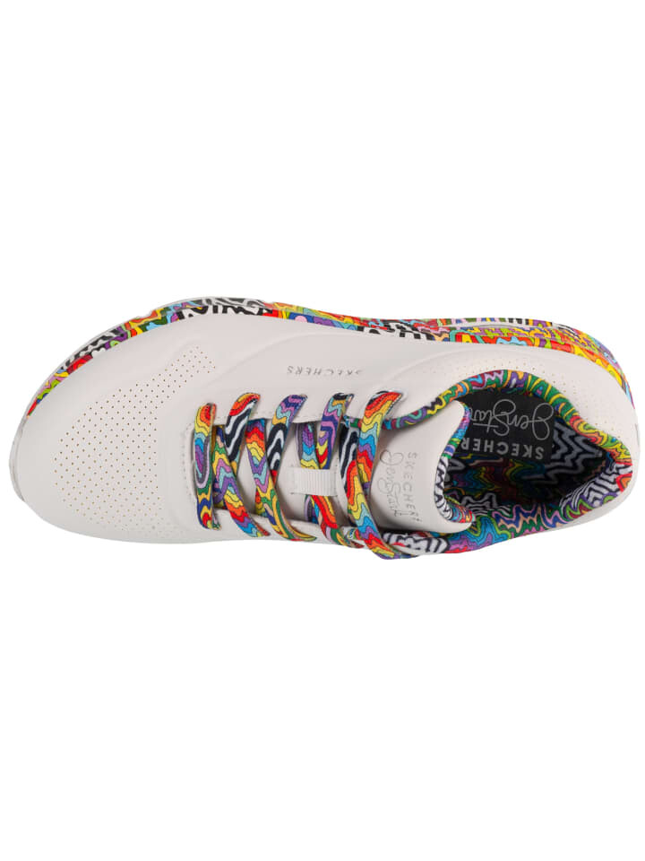 Низкие кроссовки Skechers Jen Stark Uno Mini Drip, белый — фото 3