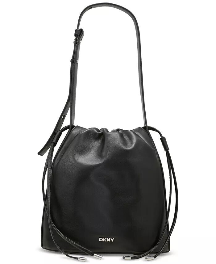 

Кожаная сумка Channing на шнурке Dkny, коричневый