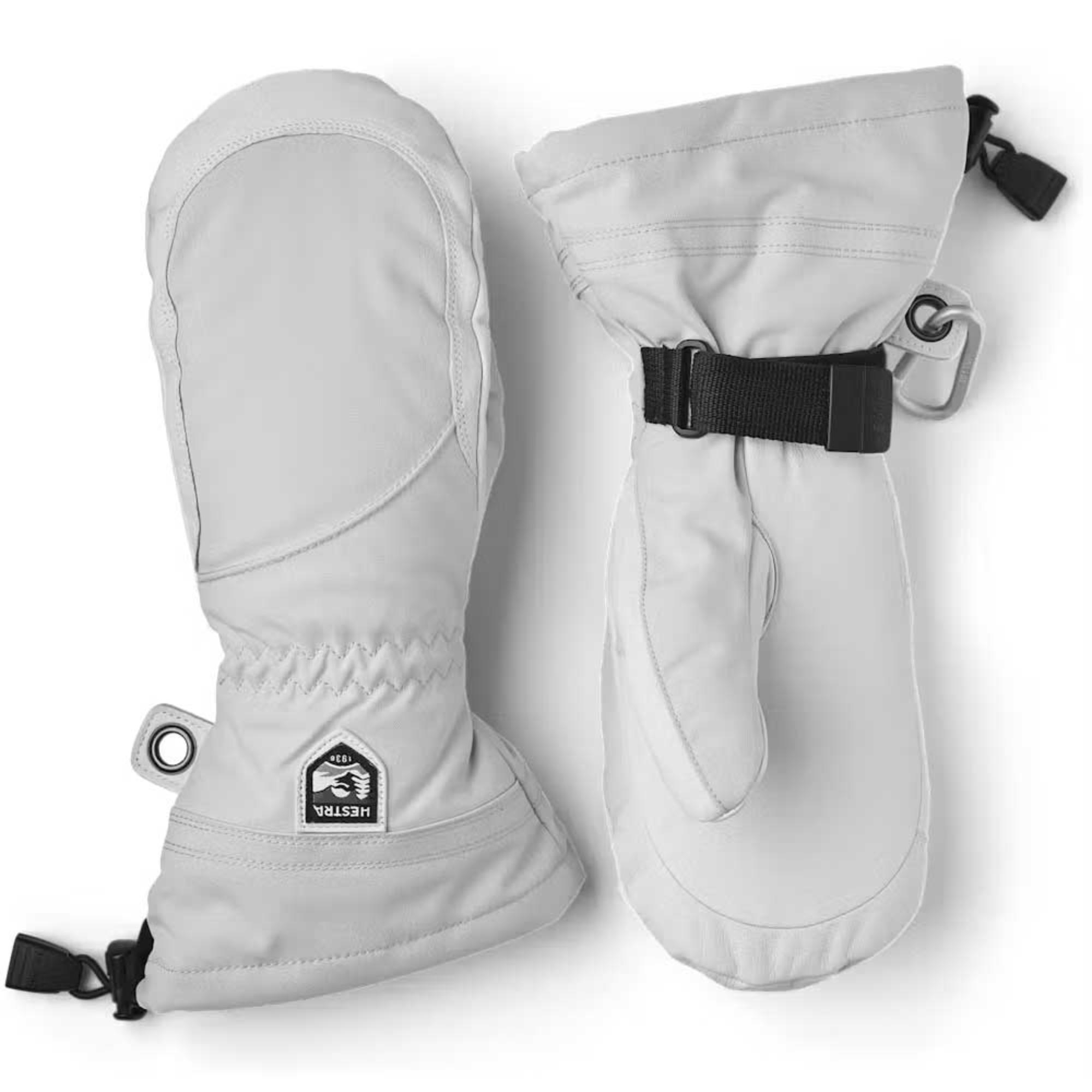 

Женские лыжные перчатки для вертолетных спусков Hestra, Pale Grey/Off White