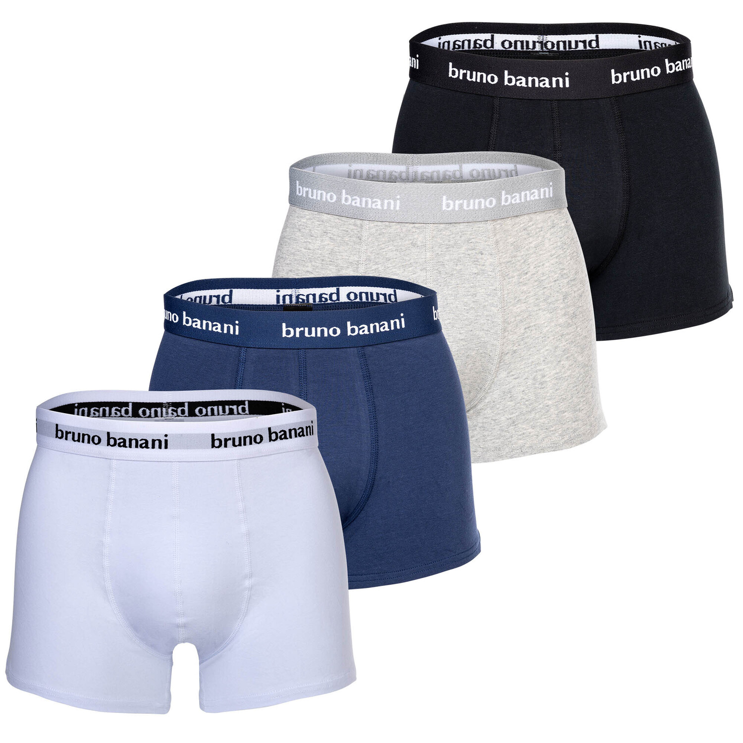 

Боксеры Bruno Banani Boxershort 4 шт, цвет Schwarz/Grau/Weiß/Blau