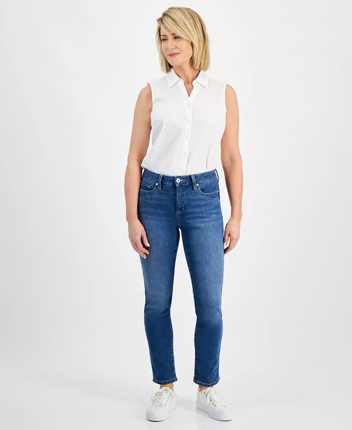 

Узкие джинсы Petite Mid Rise Style & Co, синий