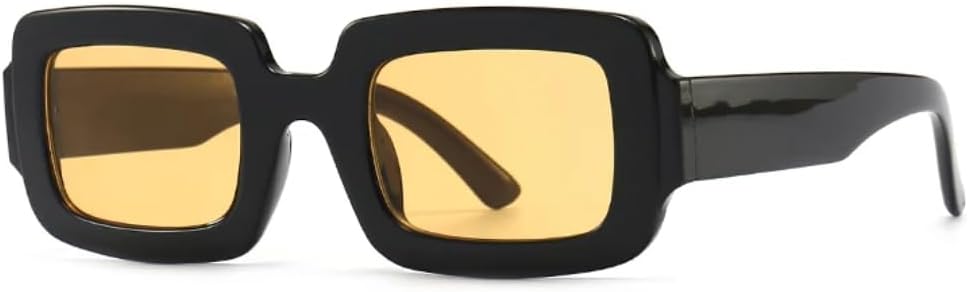 

Солнцезащитные очки с защитой UV400 | Маленькая оправа, линзы конфетного цвета | Для женщин и мужчин, для занятий спортом на открытом воздухе и вождения DSVIGF, Yellow