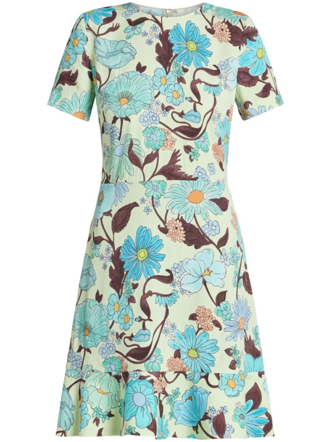 

Платье мини с принтом Garden Stella McCartney, синий