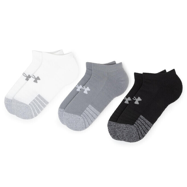 

Носки Under Armour HeatgearNo Show, 3 шт, серый/черный/белый