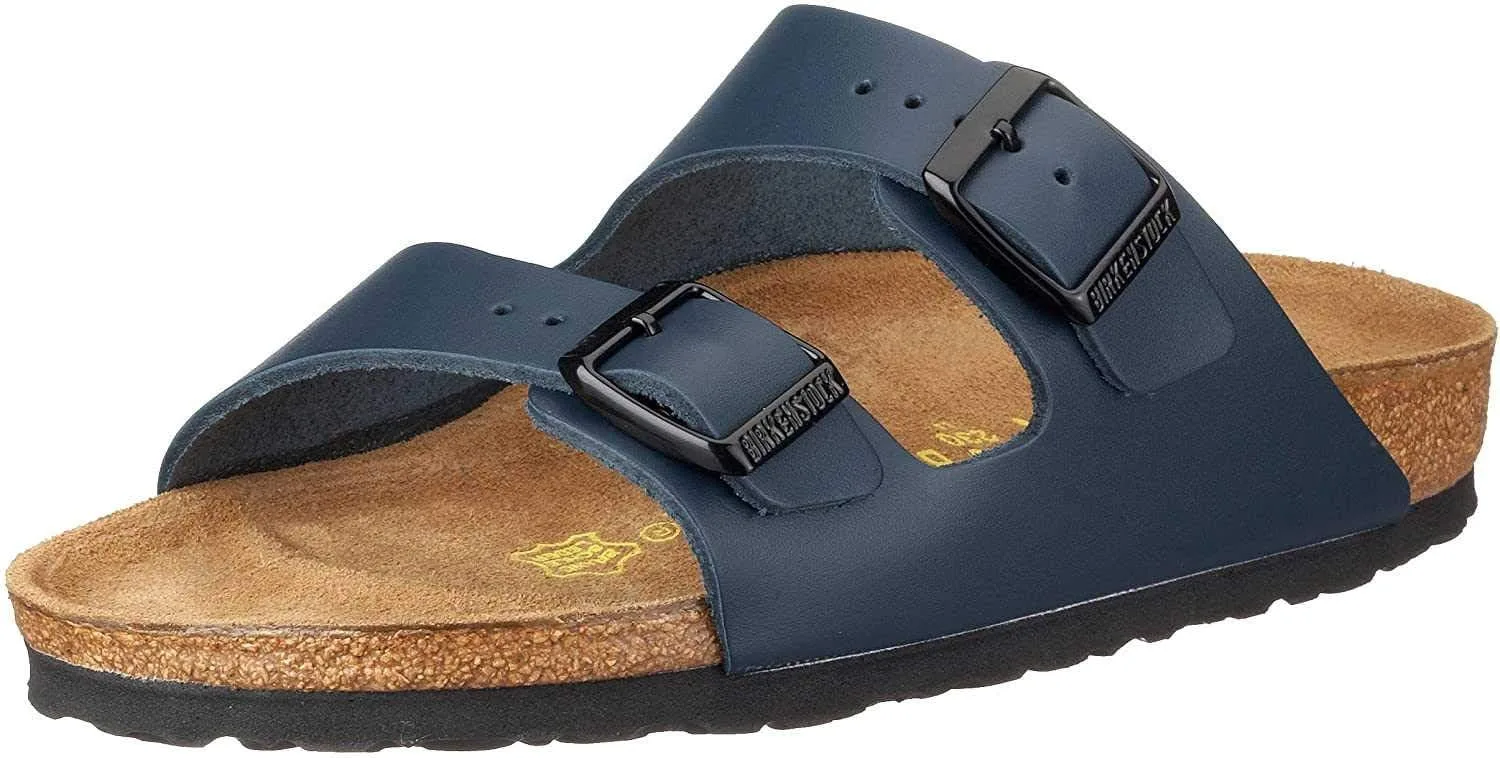 Сандалии BIRKENSTOCK Arizona, унисекс, для взрослых, натуральная кожа, стандартный размер, синий