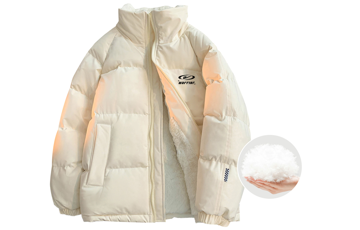

WARRIOR Пуховик Unisex, Beige Apricot