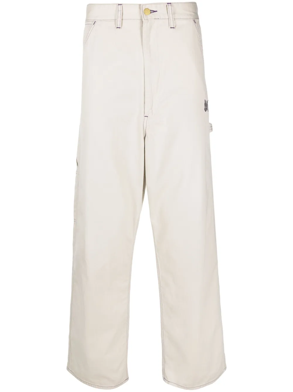 

Широкие брюки с вышивкой из коллаборации со Smith's Needles, нейтральный