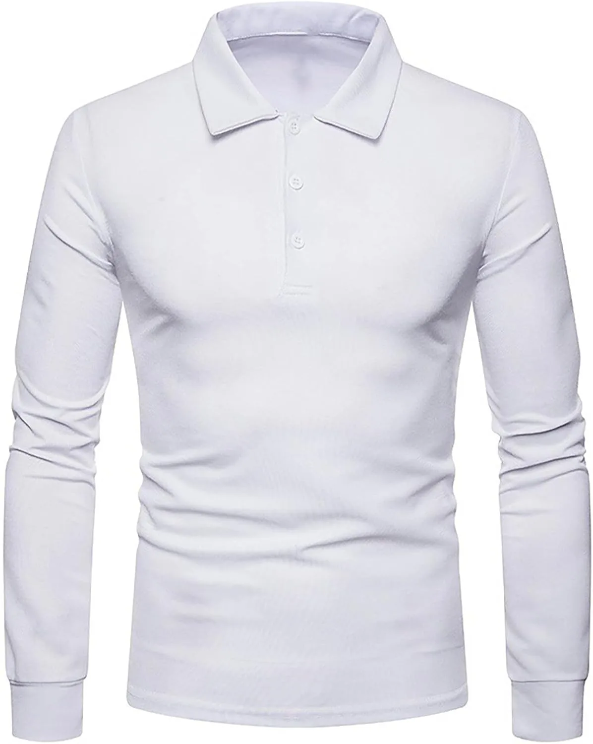 Мужская рубашка Slim Fit с длинным рукавом и молнией на четверть
