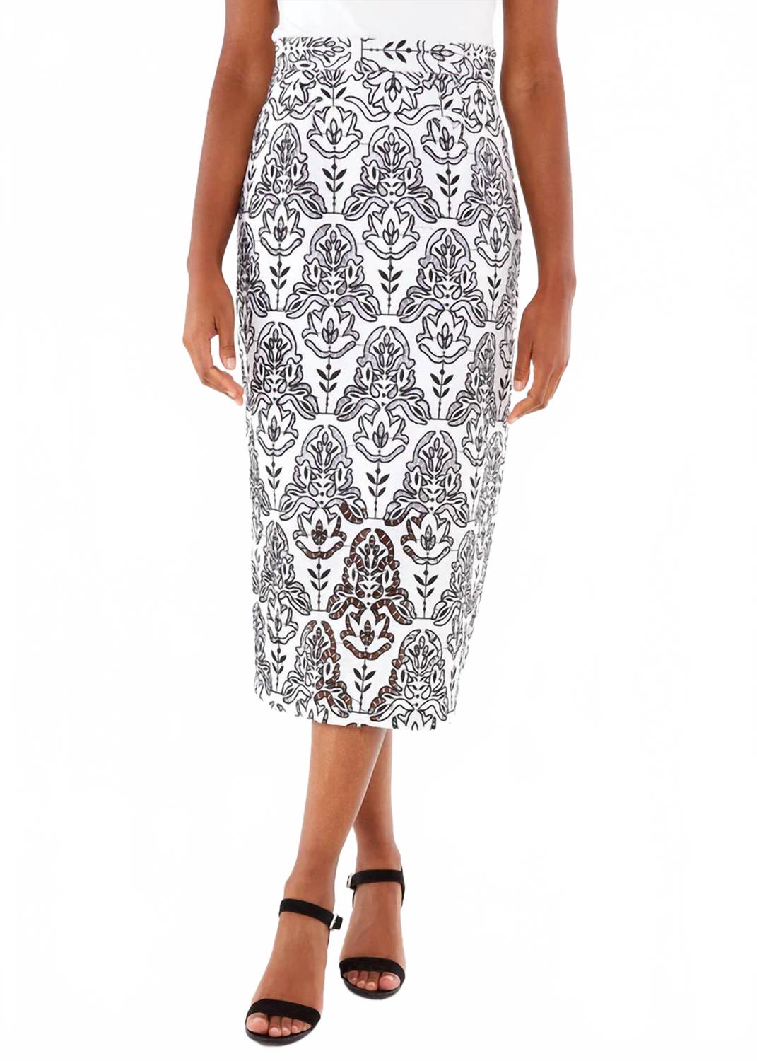 

Юбка-карандаш Julia черно-белая ABBEY GLASS