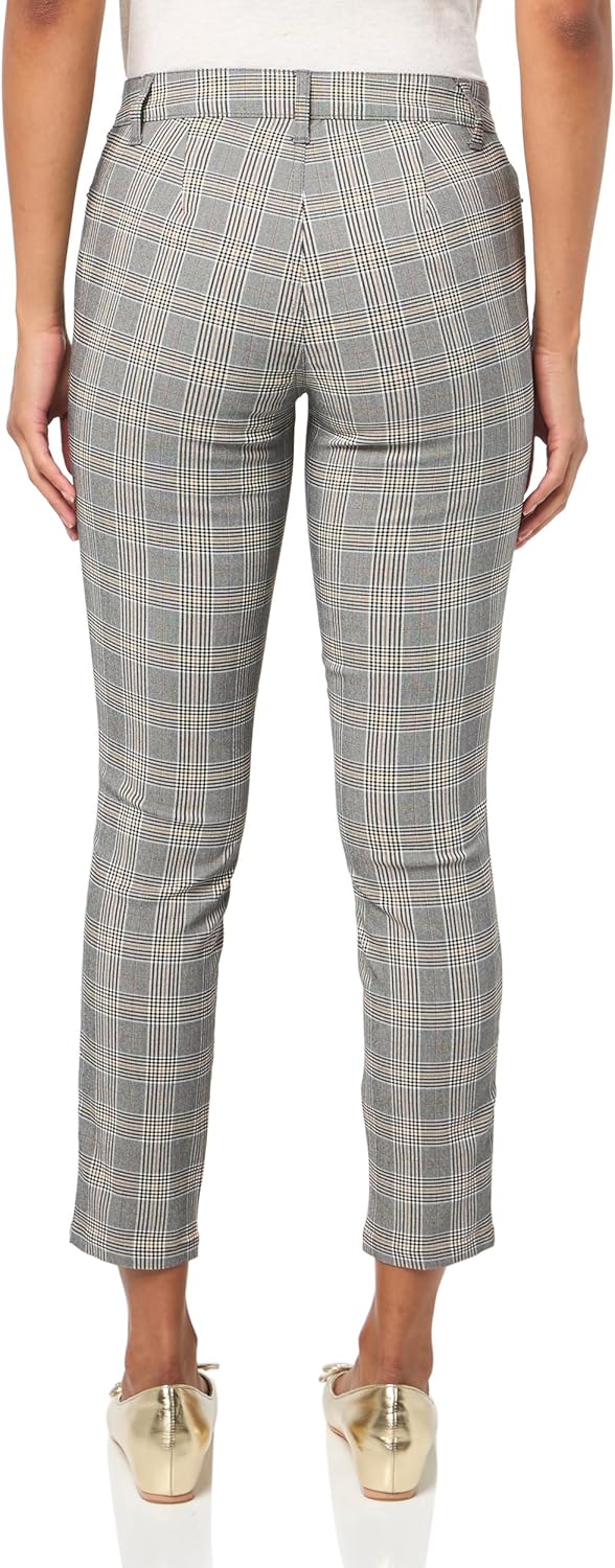 Женские узкие брюки Tommy Hilfiger в клетку Glenn Plaid, Brown Multi — фото 2