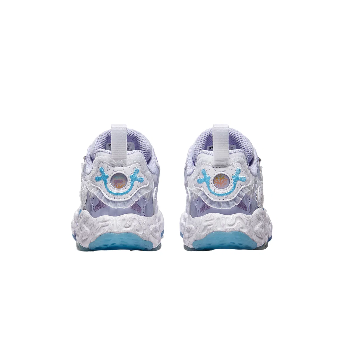 Кроссовки беговые FILA KIDS белые/лавандово-голубые — фото 4