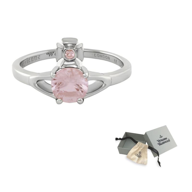 

Vivienne Westwood Кольцо Reina Petite 925 Sterling Silver Unisex Pink/Silver