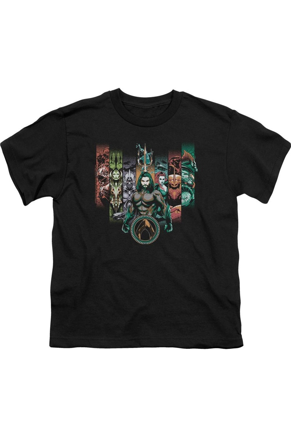 

Футболка с коротким рукавом для детей "Aquaman: Объединение королевств" Gildan, черный