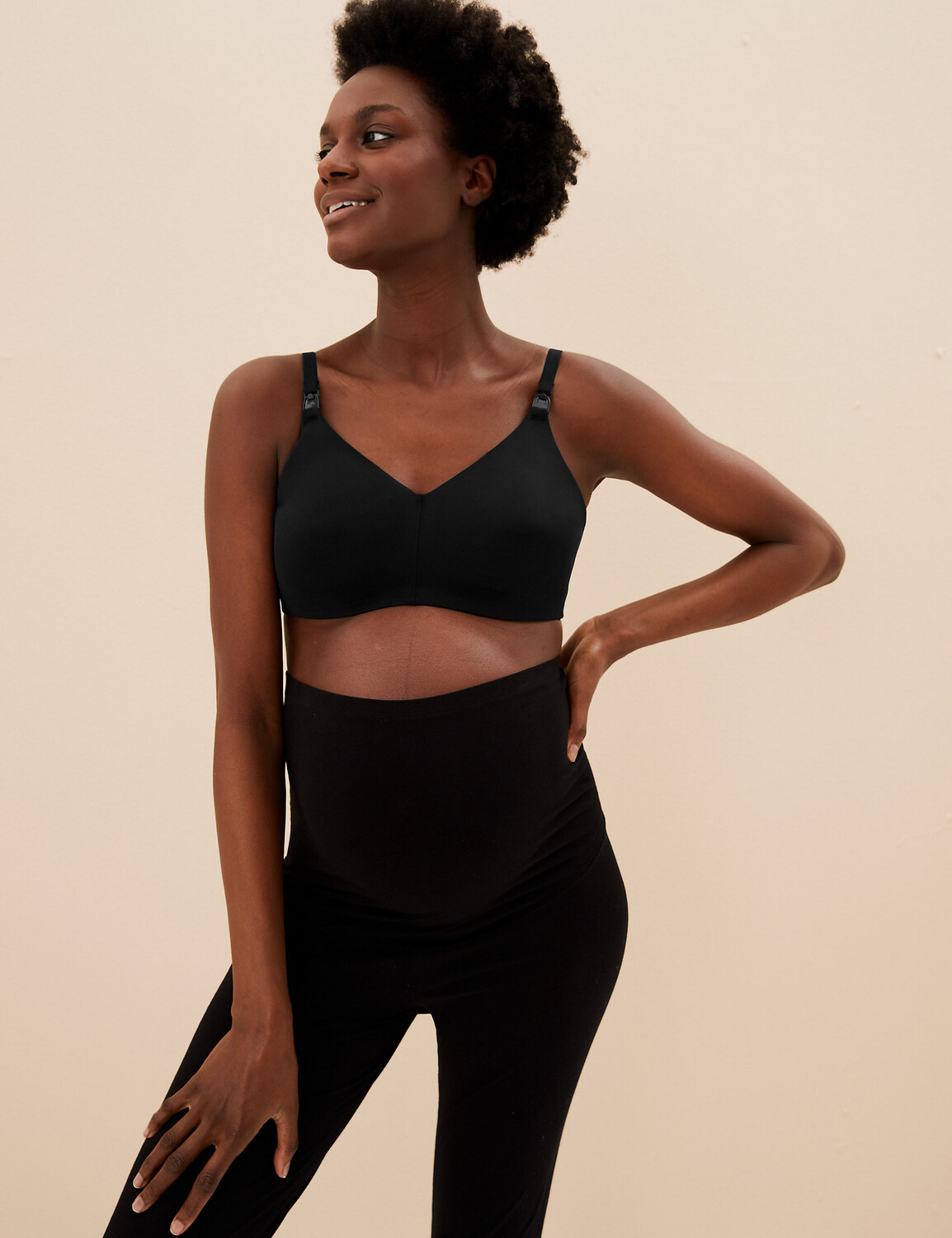 

Бюстгальтер для кормления Flexifit без косточек A-H Body, черный