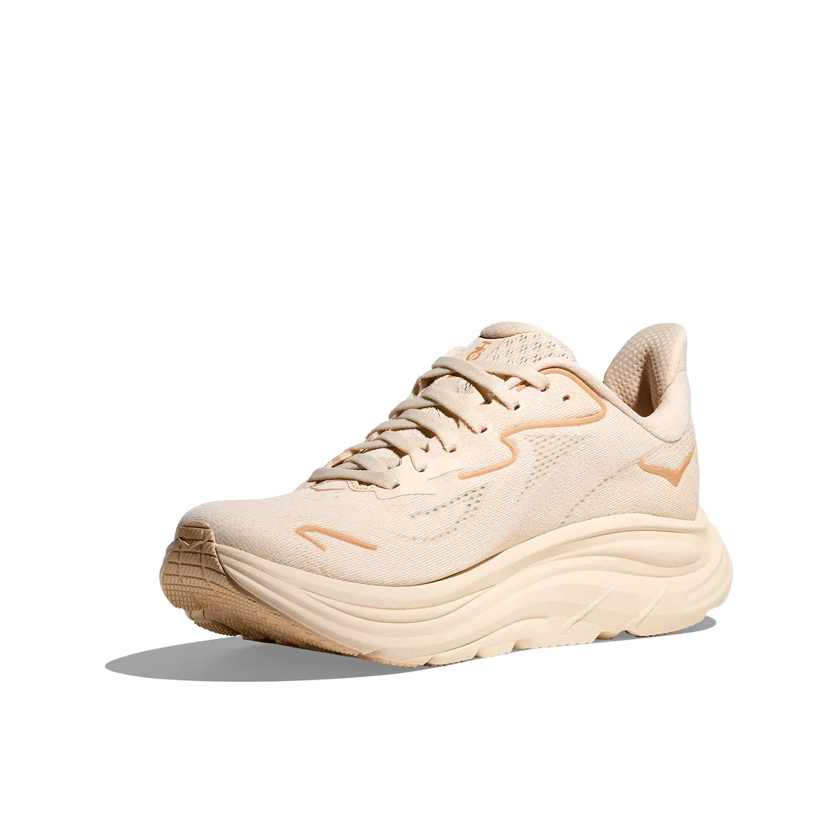 Hoka CLIFTON 10 женские повседневные кроссовки, бежевый — фото 3
