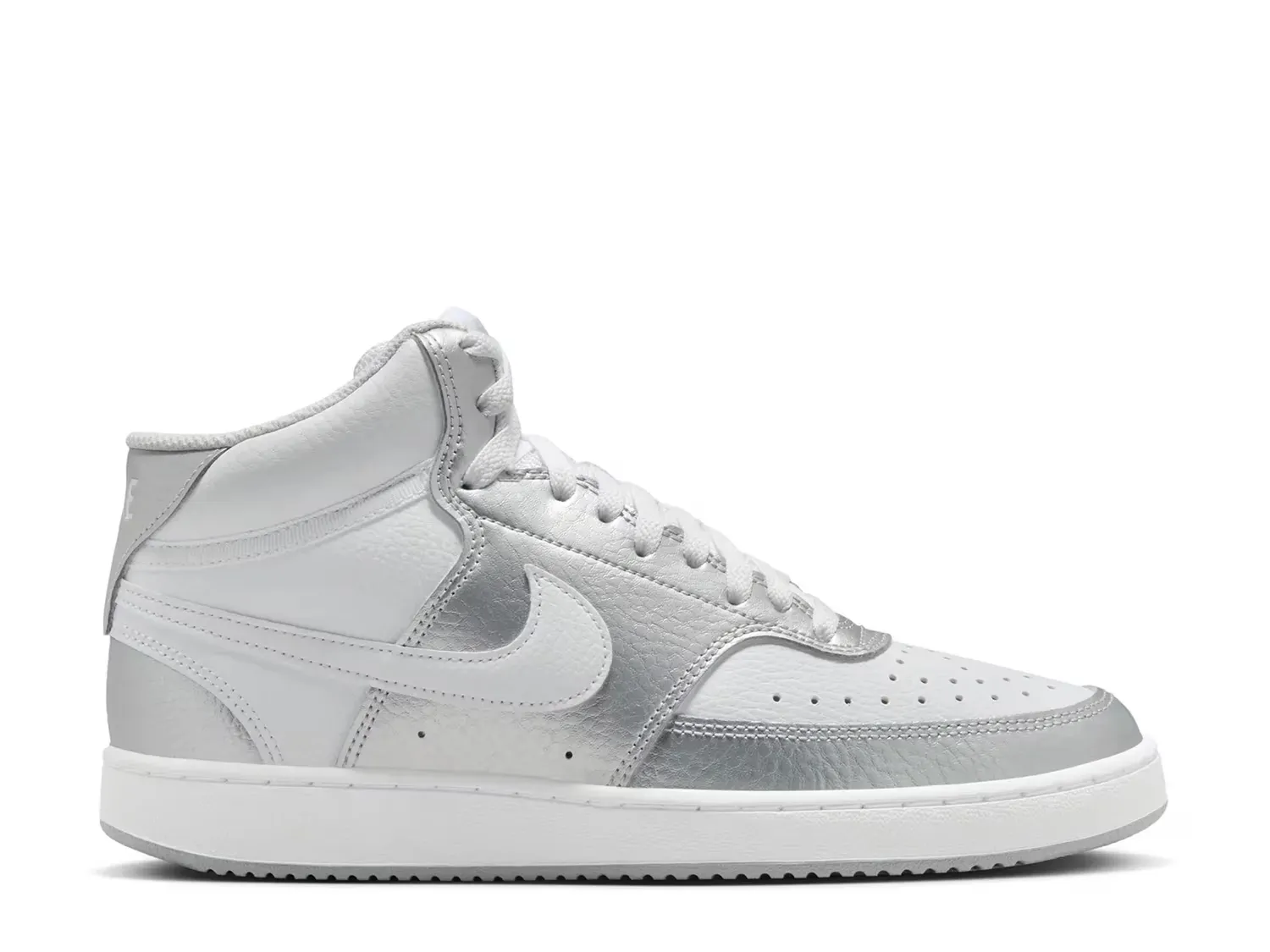 Кроссовки Court Vision Mid - женские Nike, White/Silver