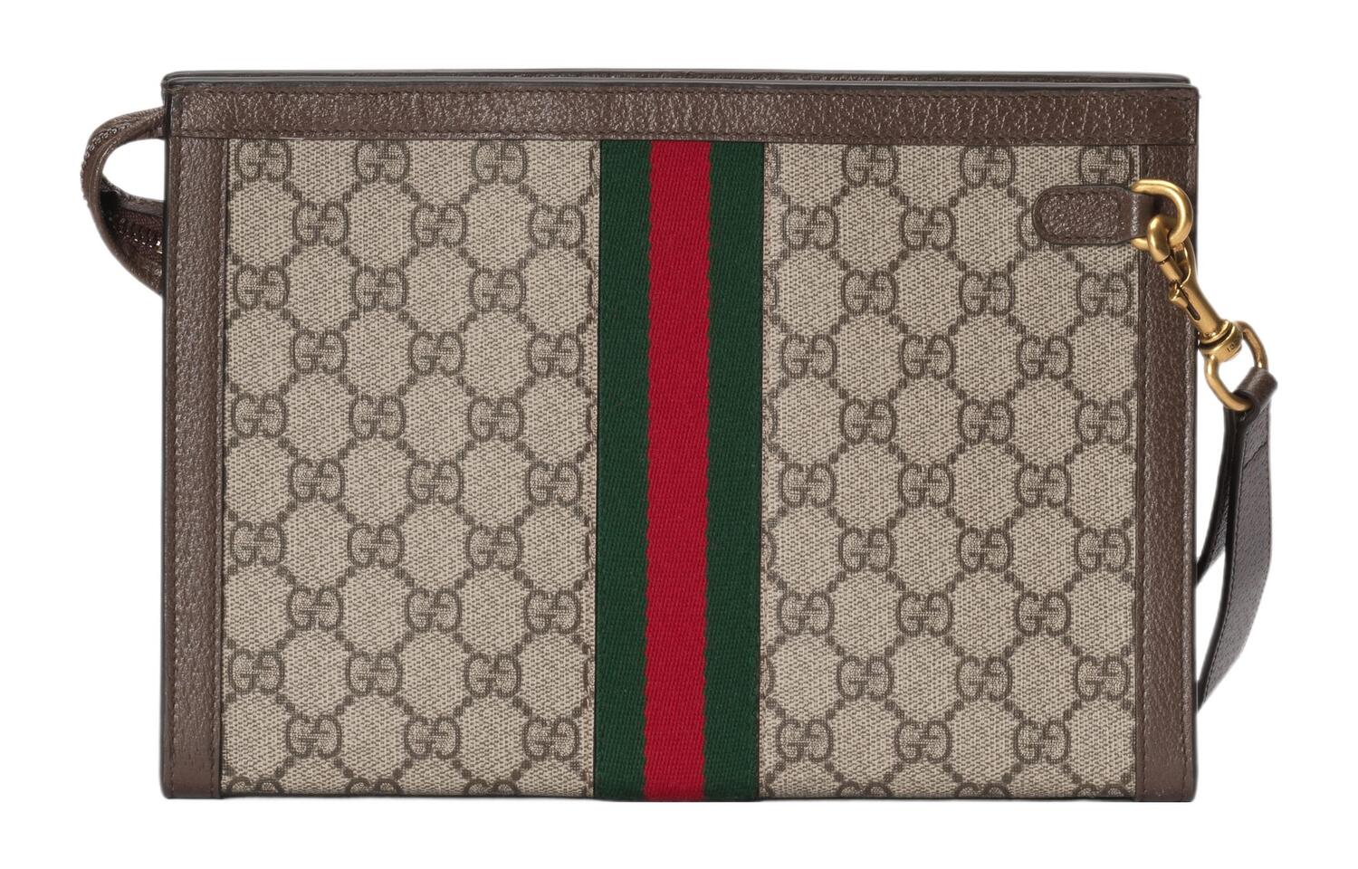 Сумка-клатч Ophidia Canvas из холста для мужчин Ebony/Brown GUCCI — фото 4