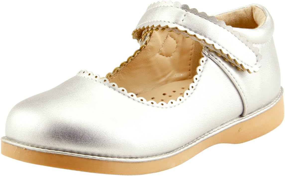 

Красные лакированные туфли Мэри Джейн от кукольницы The Doll Maker, серебряный