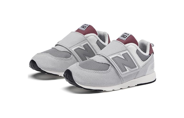 Низкие детские туфли для малышей New Balance, серый — фото 3