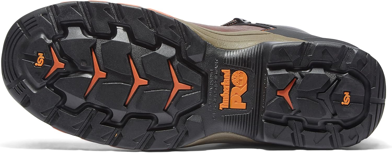 Мужские промышленные рабочие ботинки Timberland PRO Hypercharge с композитным носком, водонепроницаемые, высота 6 дюймов, коричневый — фото 3