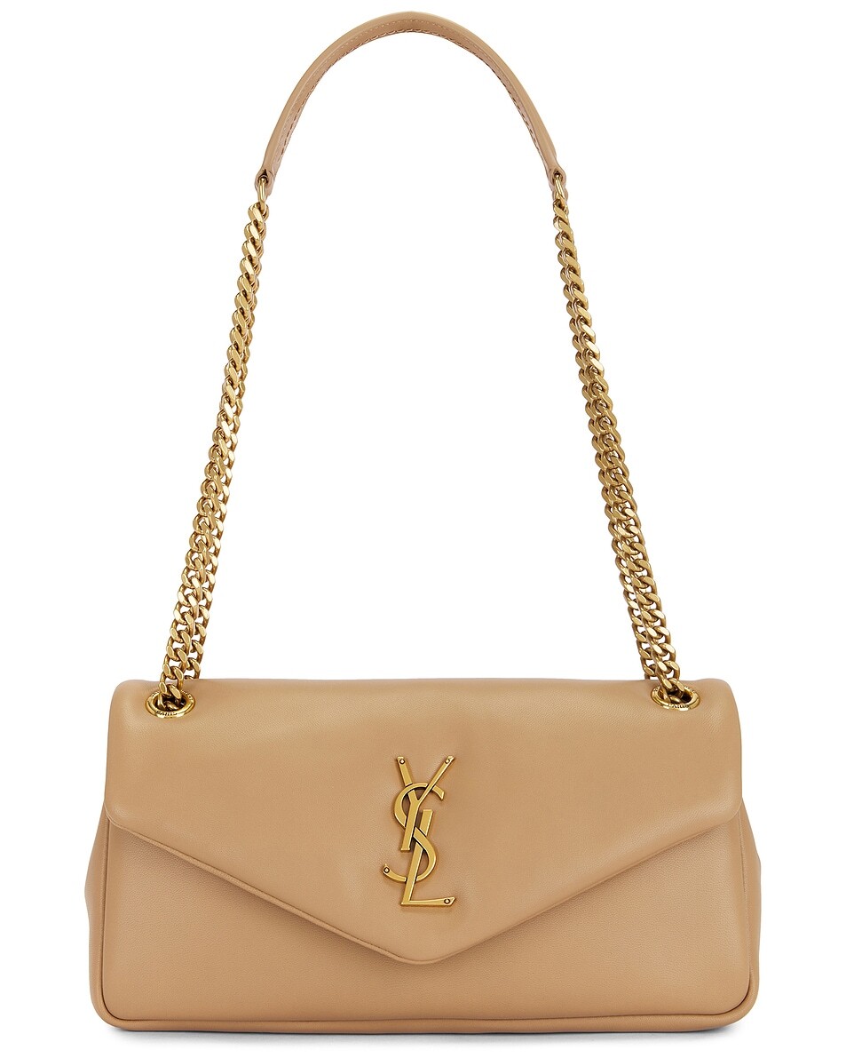 

Маленькая сумка-цепочка Calypso Saint Laurent, цвет Dark Toffee