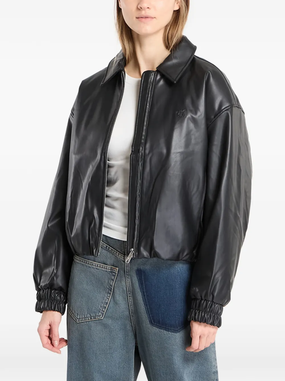 Куртка из искусственной кожи Calvin Klein, черный — фото 3