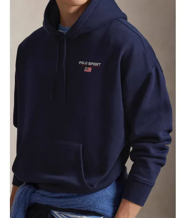 Толстовка relaxed fit Polo Ralph Lauren, темно-синий — фото 4