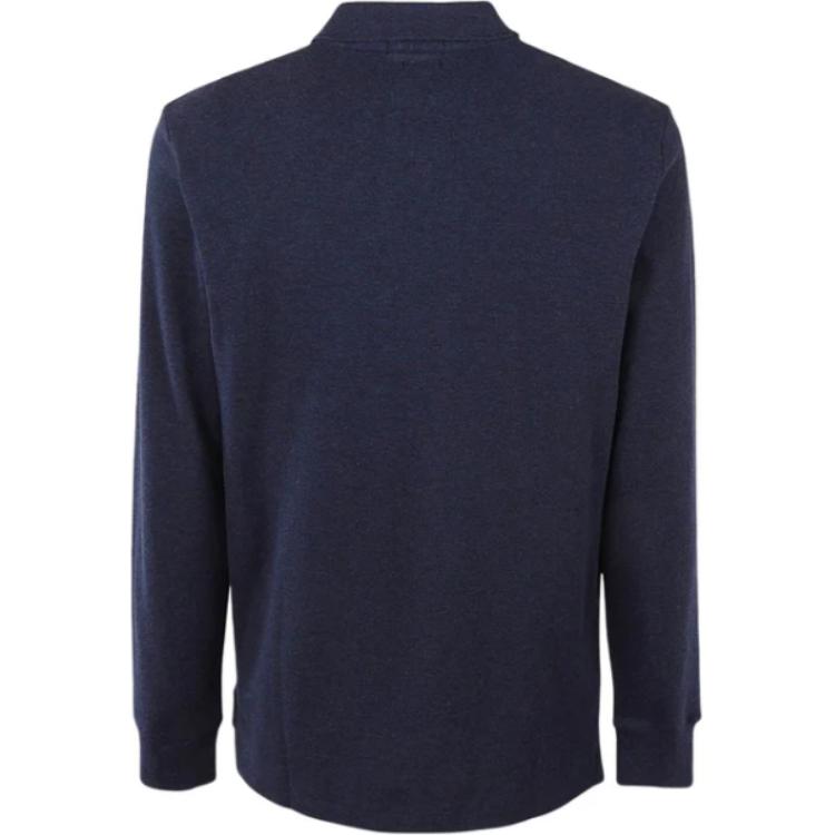 Поло с длинным рукавом All Fits Mesh Polo Ralph Lauren, темно-синий — фото 3