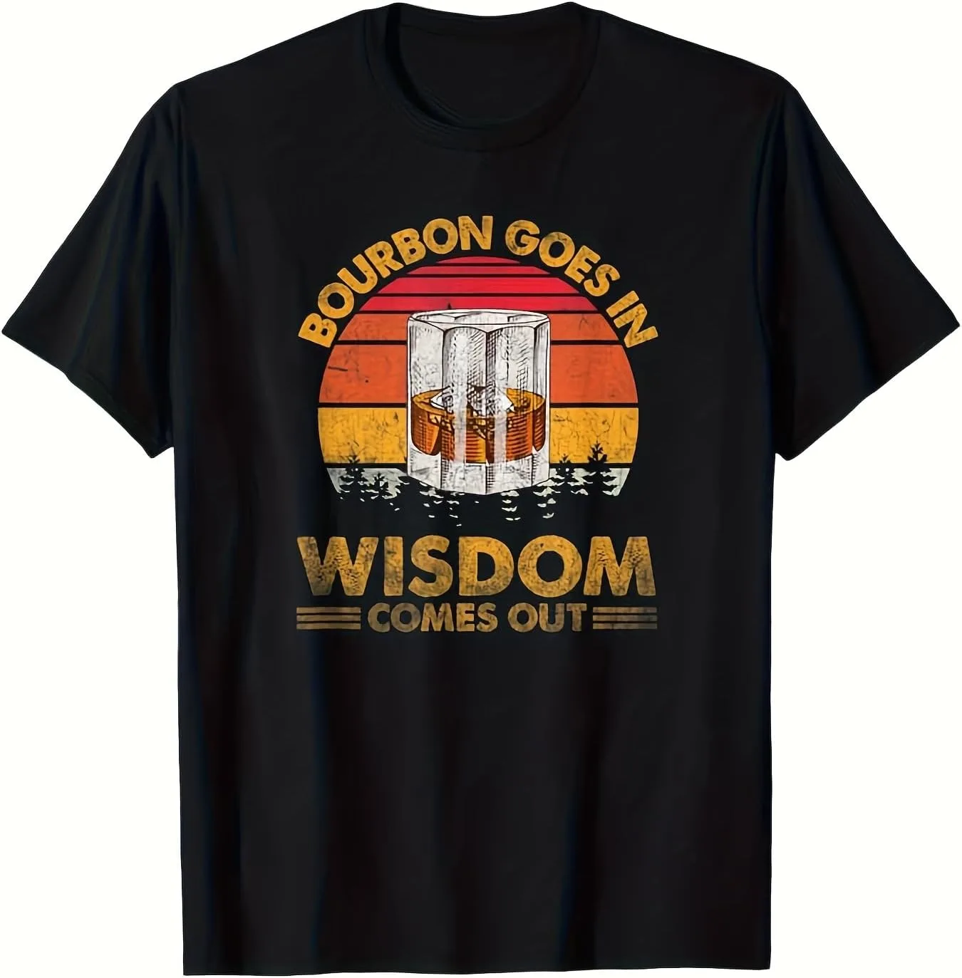 

Футболка Bourbon Goes in Wisdom Comes Out с принтом в винтажном стиле NEKO MENA