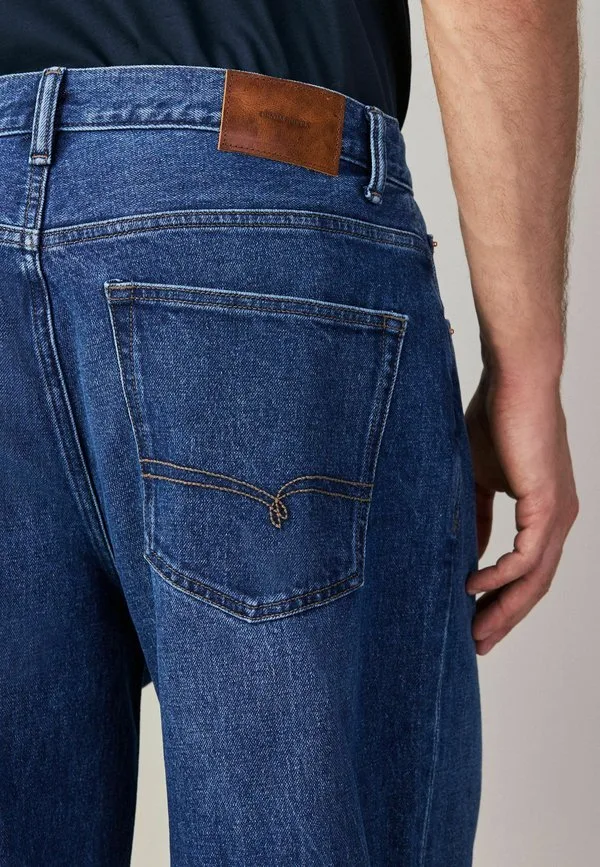 Джинсы прямого кроя. джинсы свободного кроя Next, Mid Blue Denim — фото 3