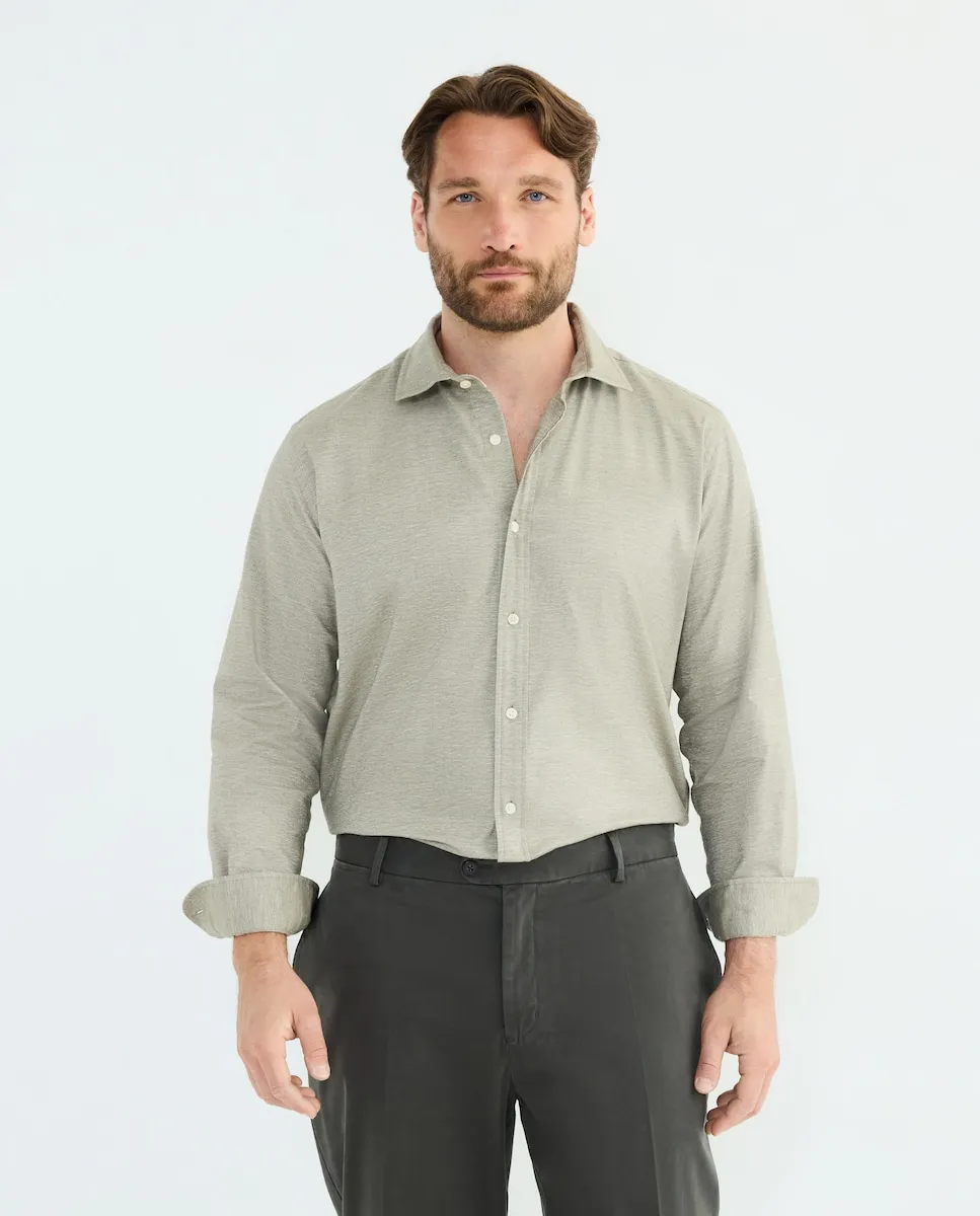 

Мужская спортивная рубашка из фланели с длинным рукавом больших размеров Emidio Tucci, зеленый